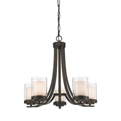 Willow Chandelier in Olde Bronze (5-Light).