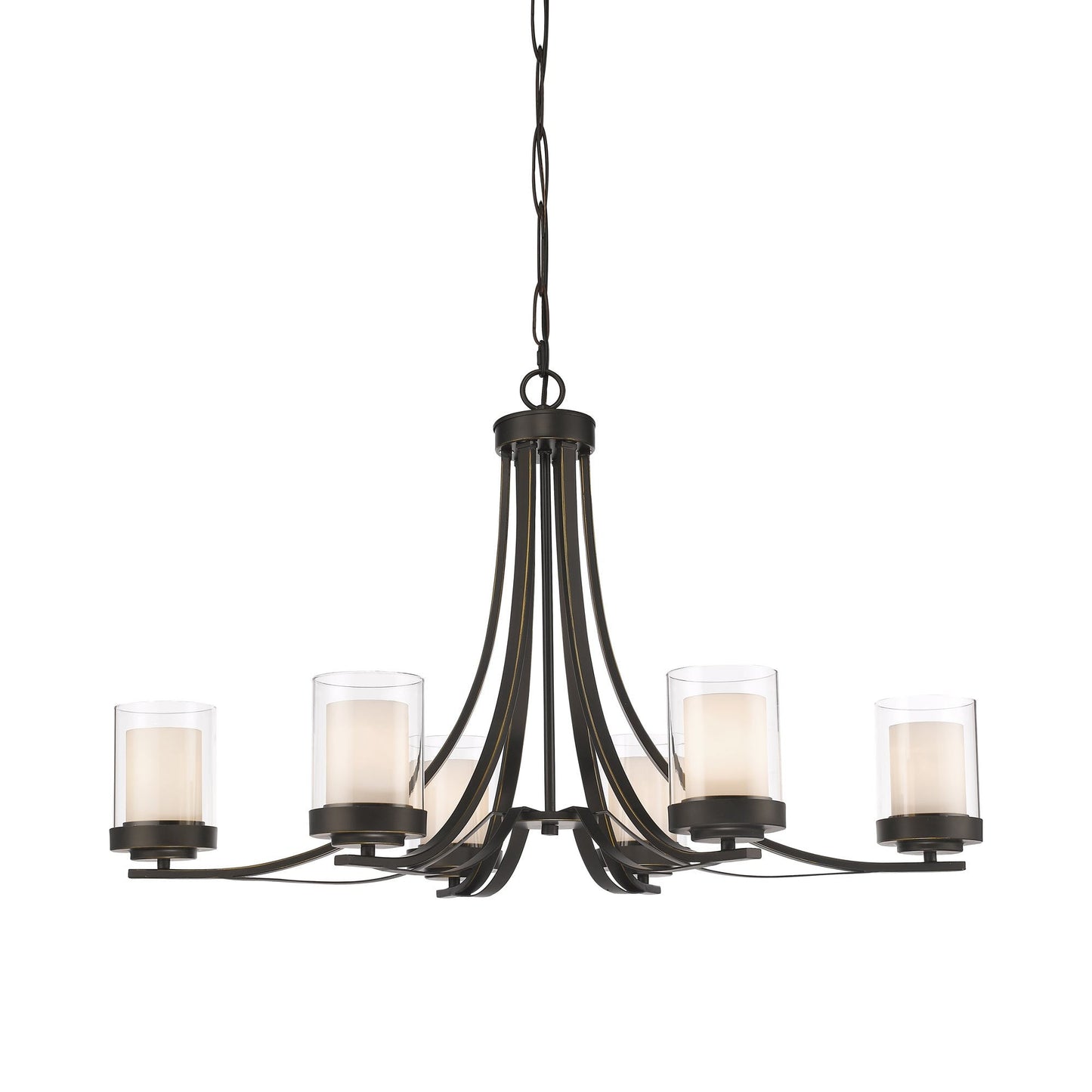 Willow Chandelier in Olde Bronze (6-Light).
