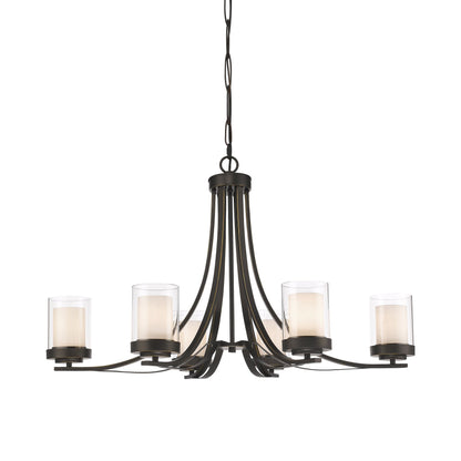 Willow Chandelier in Olde Bronze (6-Light).