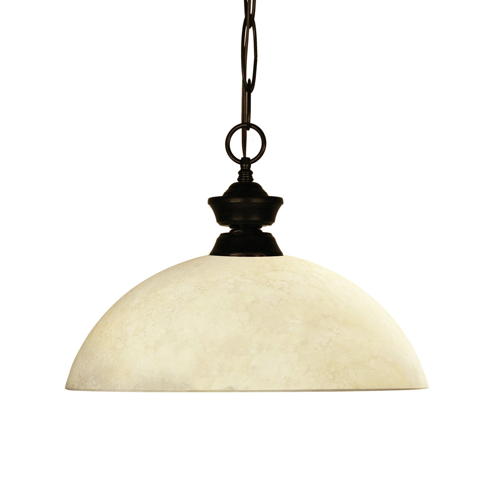 Windsor Pendant Light in Bronze/Golden Mottle.