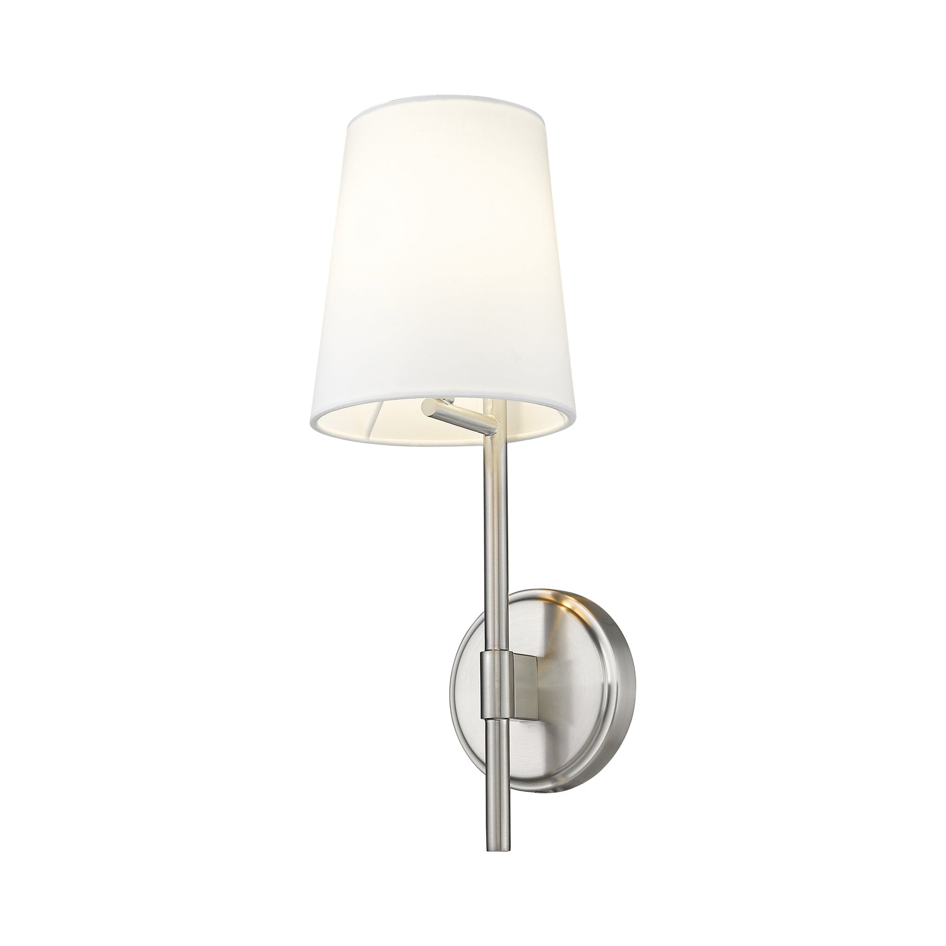 Winward Wall Light in Brushed Nickel.