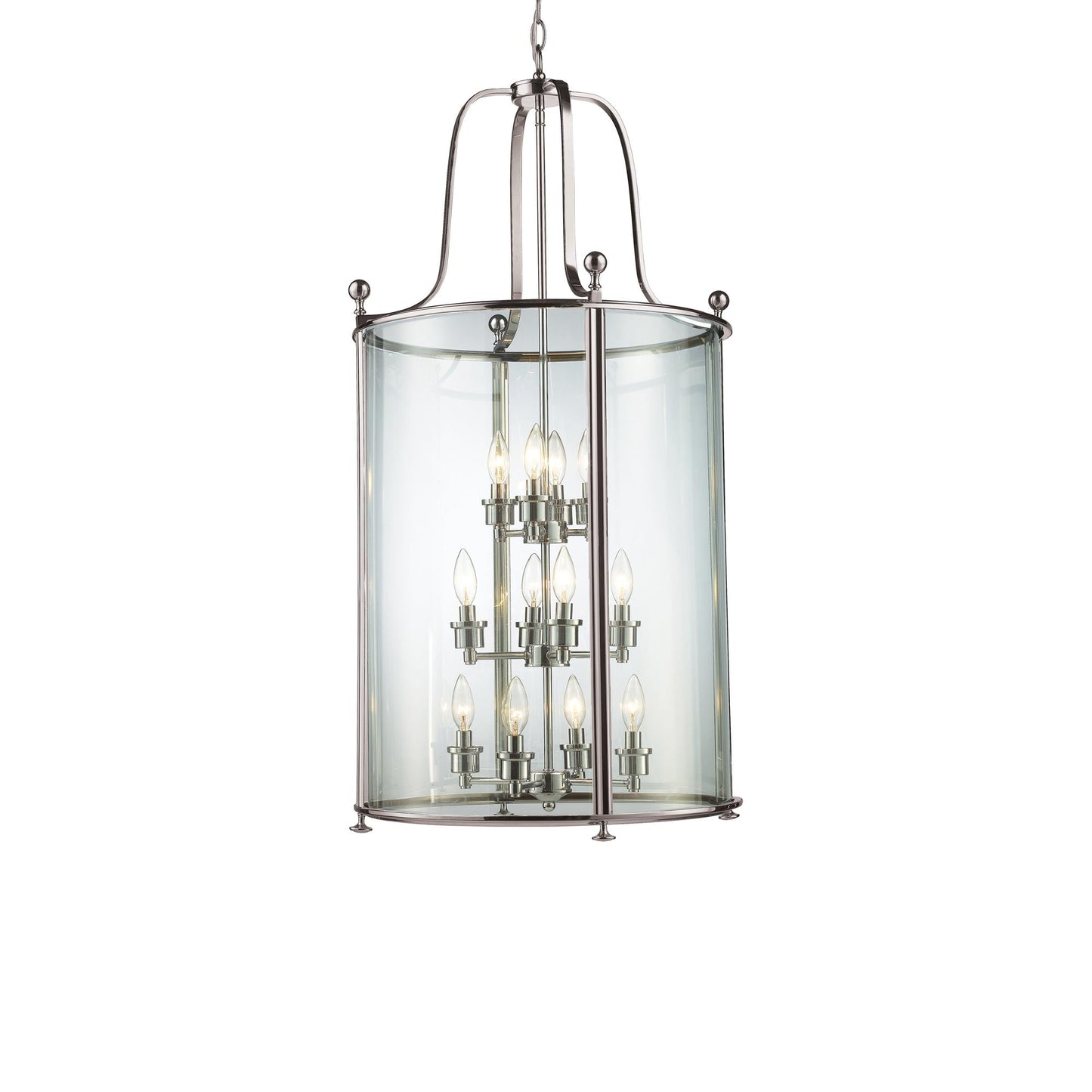 Wyndham Chandelier in Brushed Nickel (12-Light).