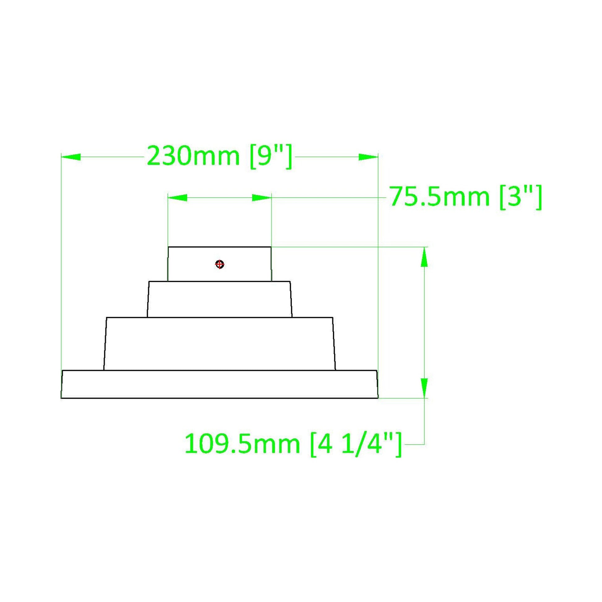 Z-Lite Outdoor Post Hardware - line drawing.