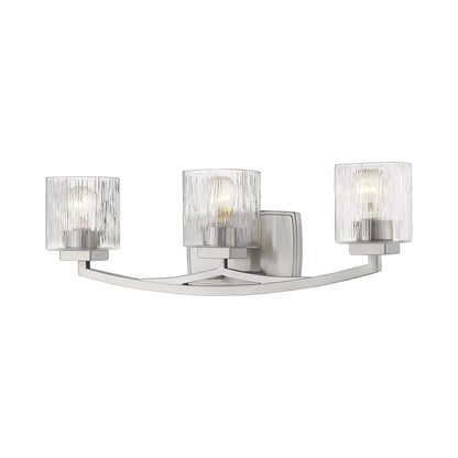Zaid Bath Vanity Light in Brushed Nickel (3-Light).