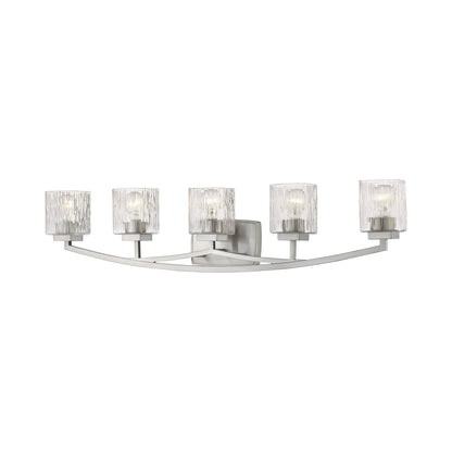 Zaid Bath Vanity Light in Brushed Nickel (5-Light).