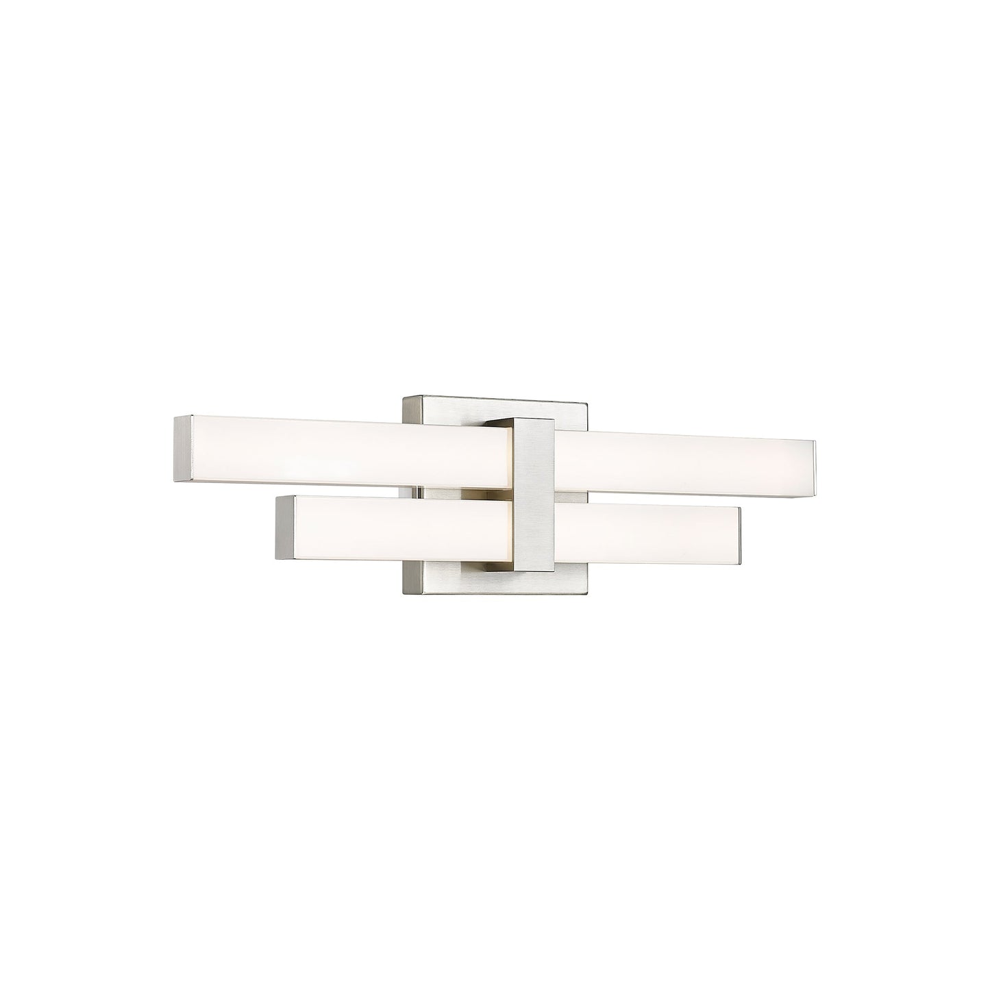 Zane LED Bath Vanity Light in Brushed Nickel (18-Inch).