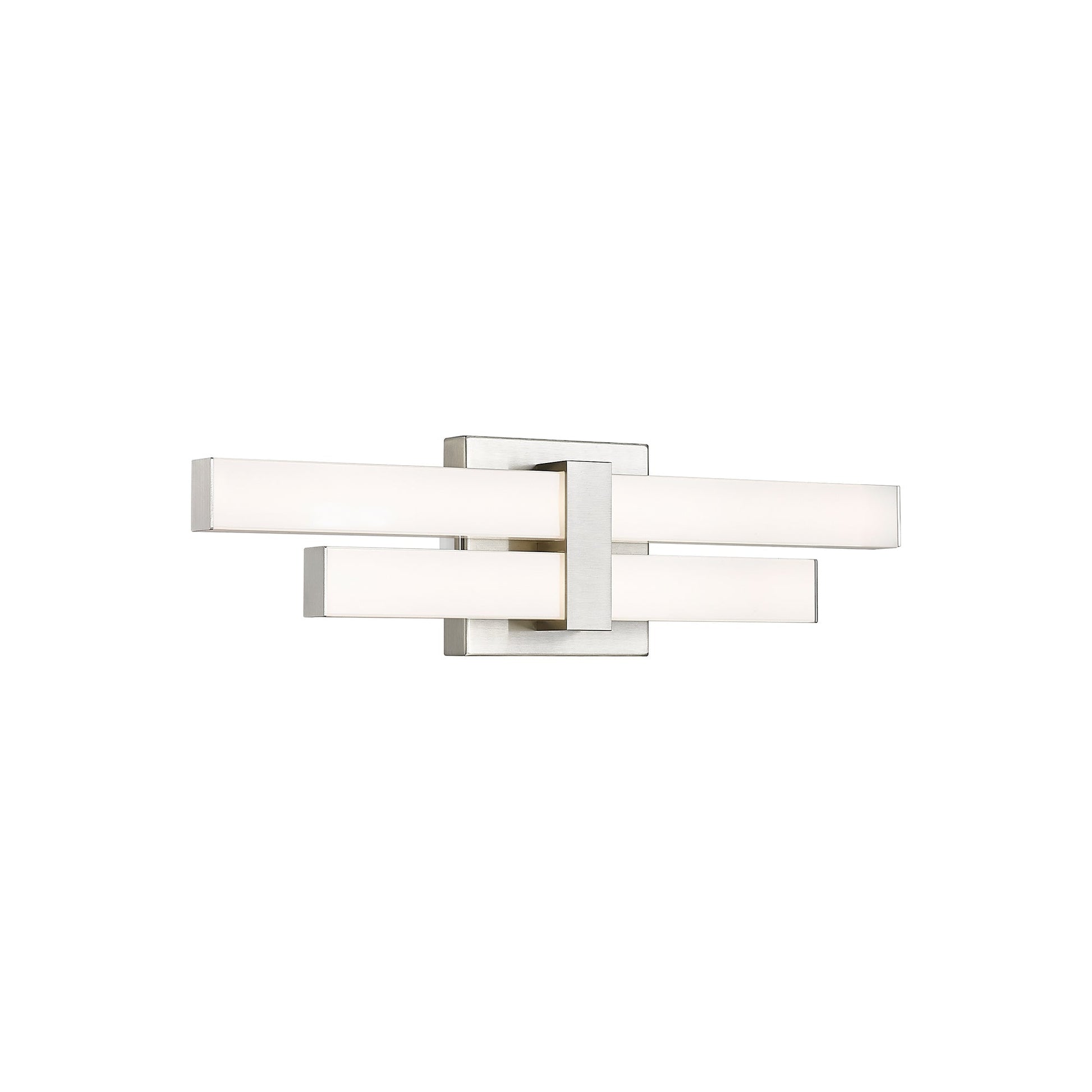 Zane LED Bath Vanity Light in Brushed Nickel (18-Inch).