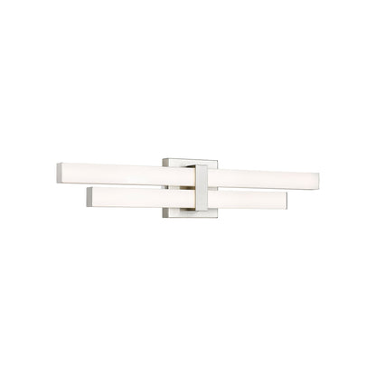 Zane LED Bath Vanity Light in Brushed Nickel (25-Inch).