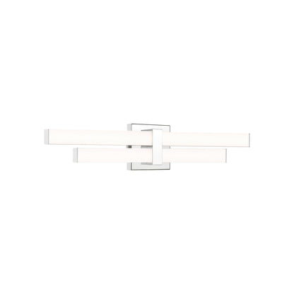 Zane LED Bath Vanity Light in Chrome (25-Inch).