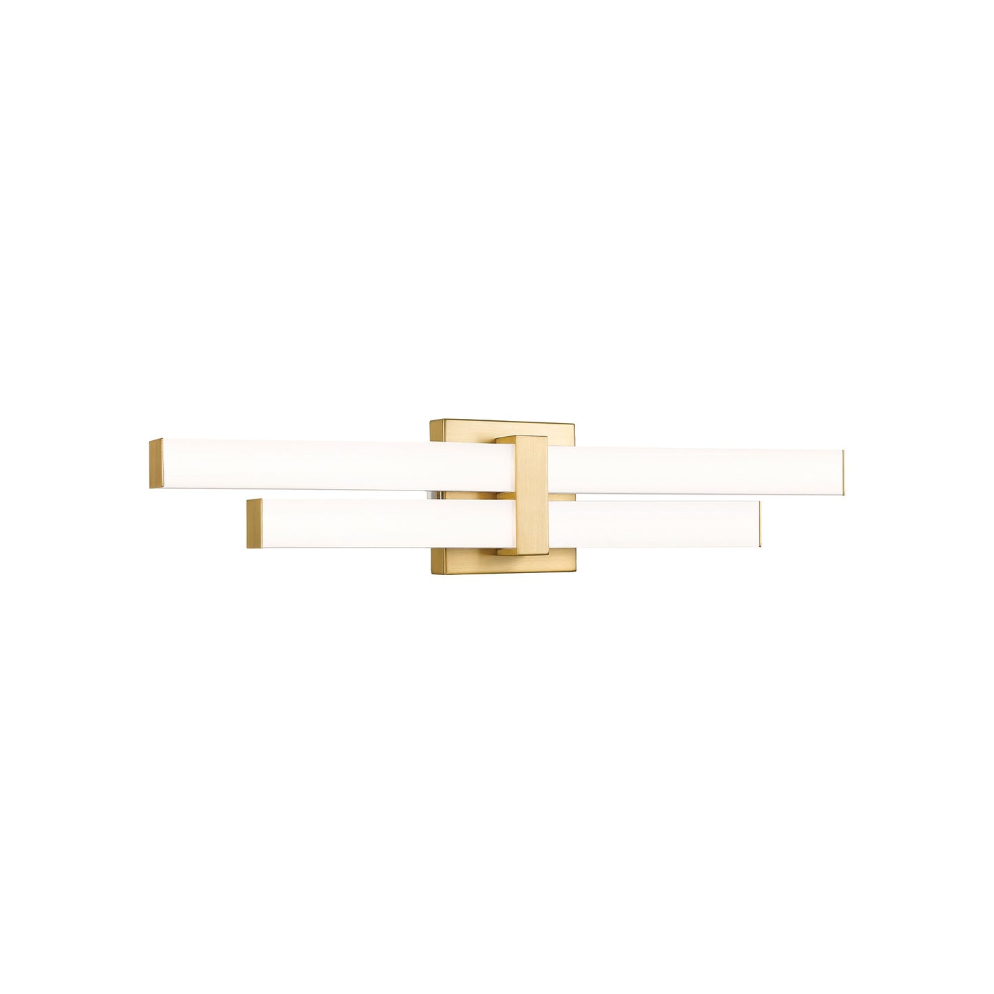 Zane LED Bath Vanity Light in Modern Gold (25-Inch).