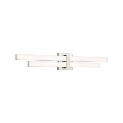 Zane LED Bath Vanity Light in Brushed Nickel (32-Inch).