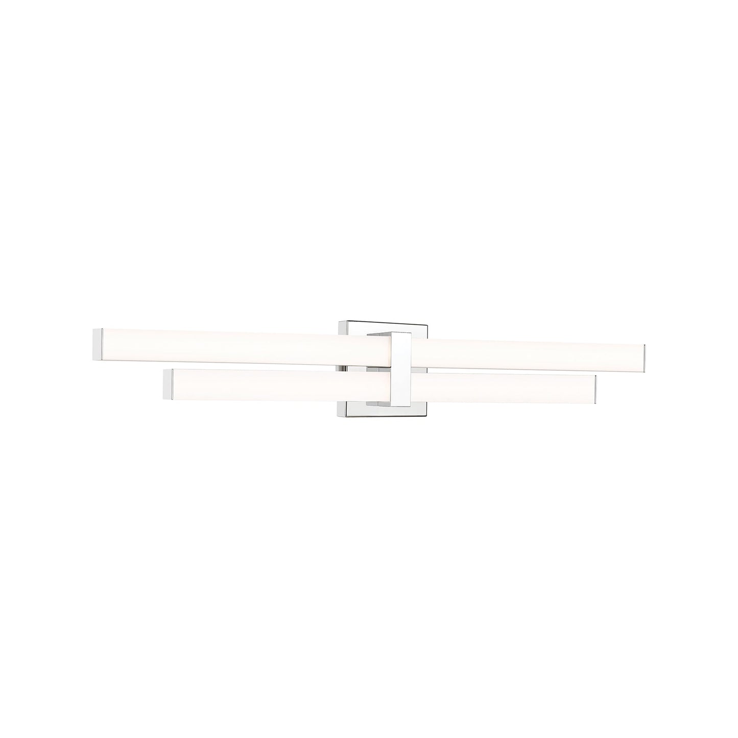 Zane LED Bath Vanity Light in Chrome (32-Inch).