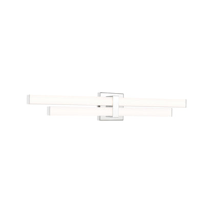 Zane LED Bath Vanity Light in Chrome (32-Inch).