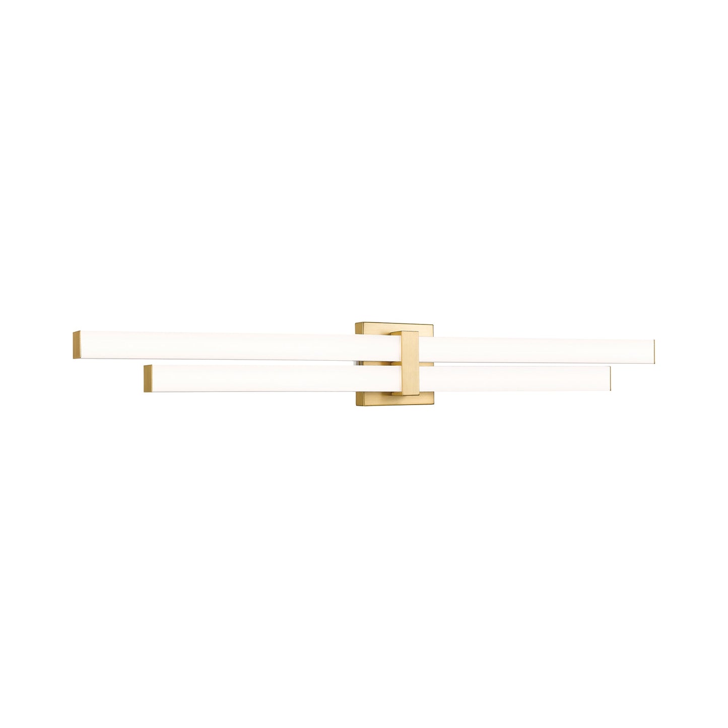 Zane LED Bath Vanity Light in Modern Gold (40-Inch).
