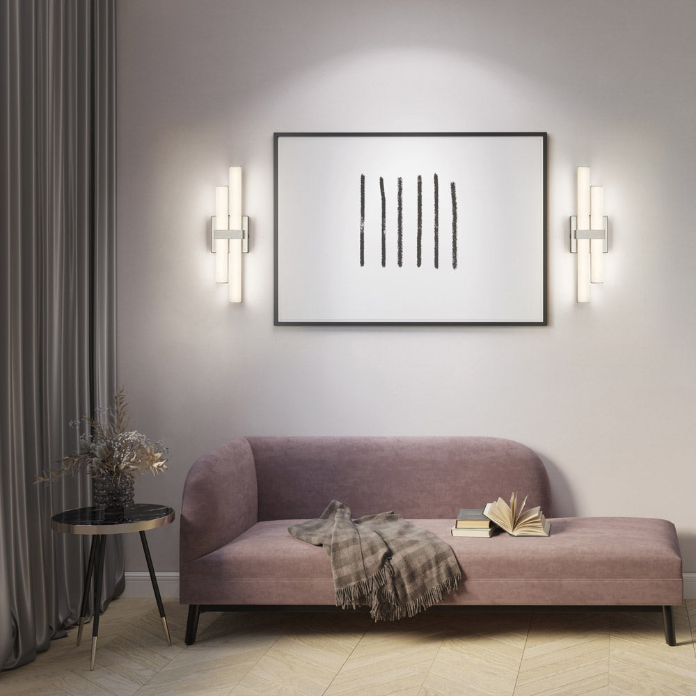 Zane LED Bath Vanity Light in living room.