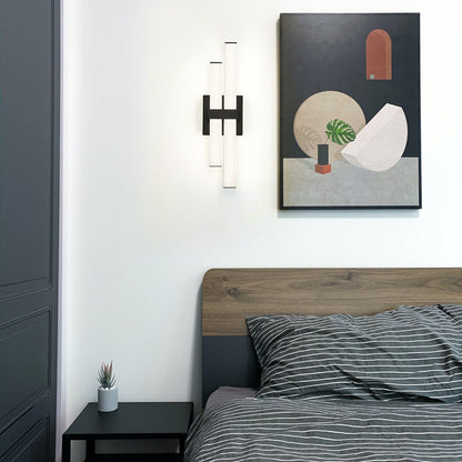 Zane LED Bath Vanity Light in bedroom.