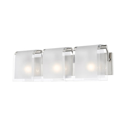 Zephyr Bath Vanity Light in Brushed Nickel (3-Light).