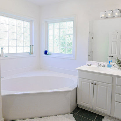 Zephyr Bath Vanity Light in bathroom.