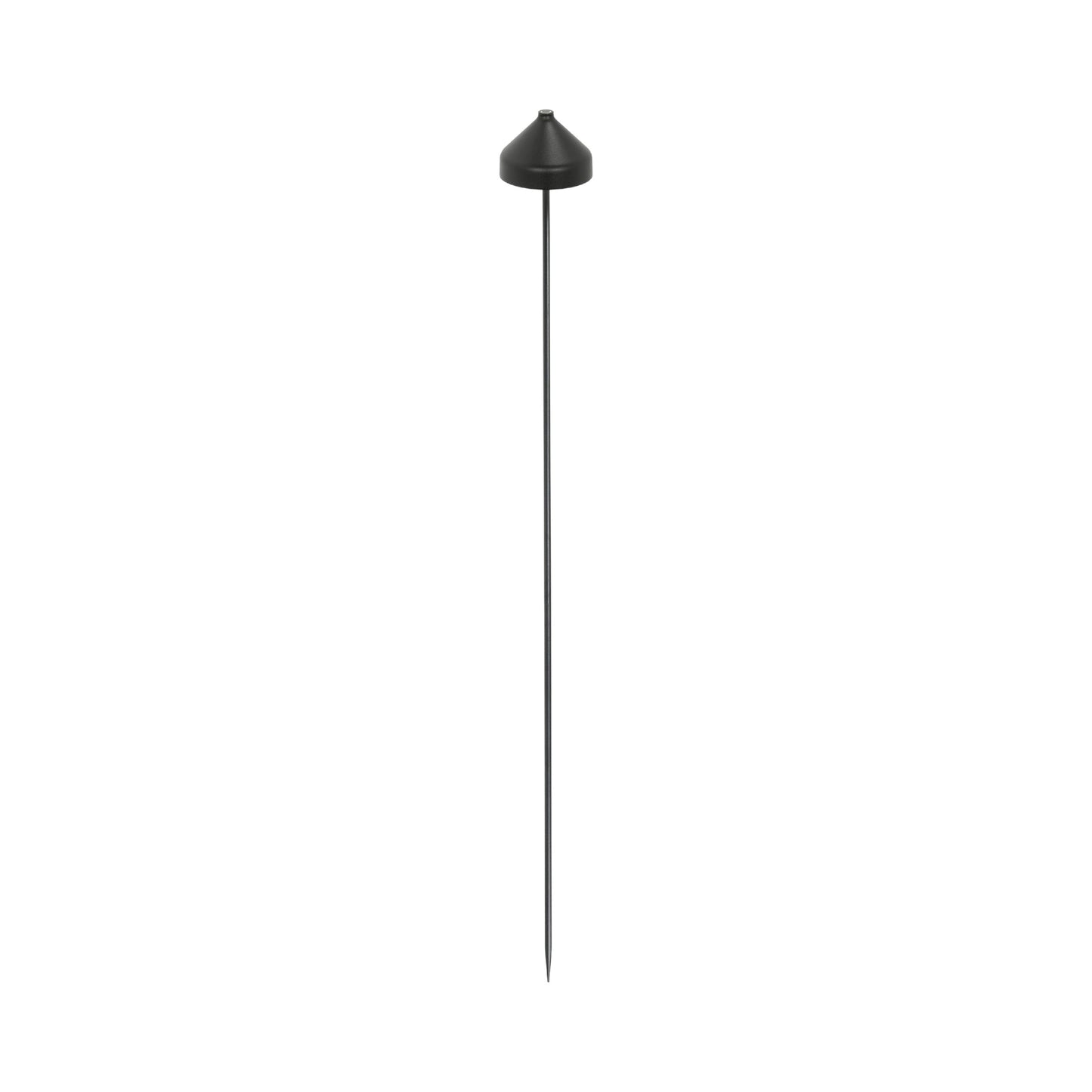 Amelie Outdoor Rechargeable LED Floor Lamp in Black.
