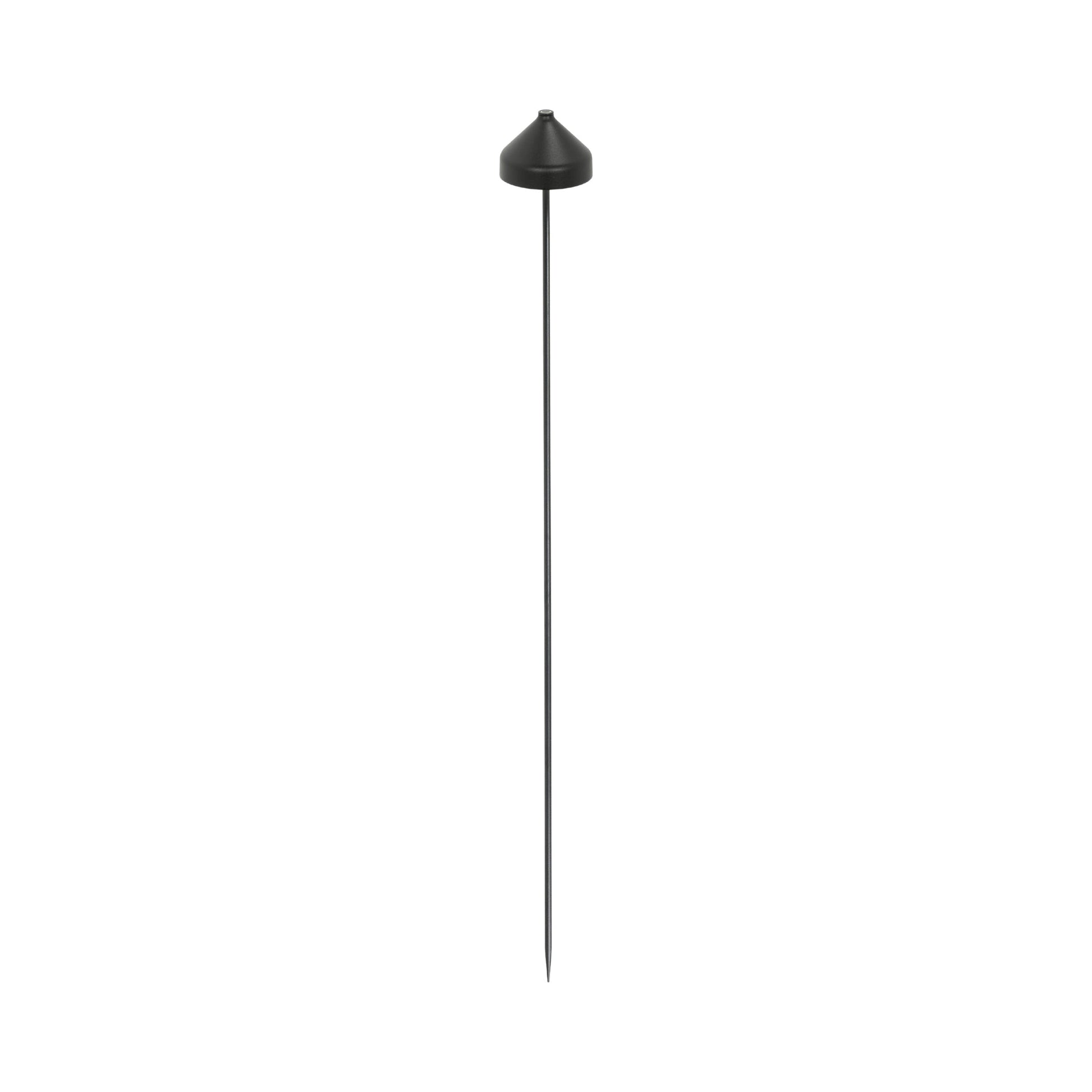 Amelie Outdoor Rechargeable LED Floor Lamp in Black.