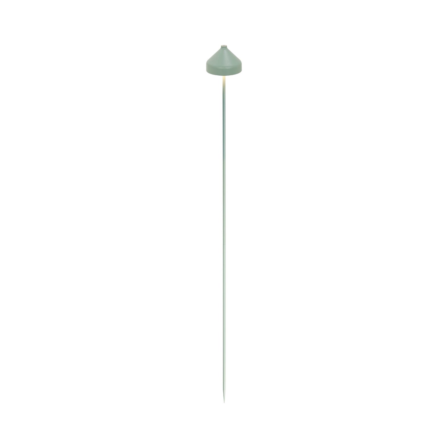 Amelie Outdoor Rechargeable LED Floor Lamp in Mint Green.