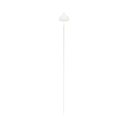 Amelie Outdoor Rechargeable LED Floor Lamp in White.