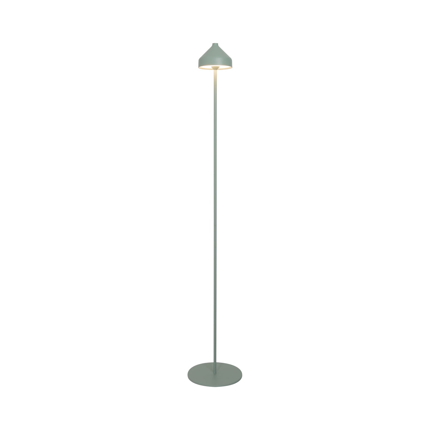 Amelie Pro Outdoor Rechargeable LED Floor Lamp in Mint Green.