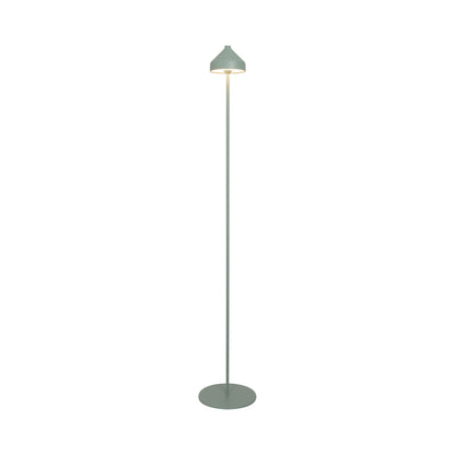 Amelie Pro Outdoor Rechargeable LED Floor Lamp in Mint Green.
