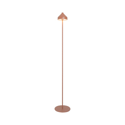 Amelie Pro Outdoor Rechargeable LED Floor Lamp in Terracotta.
