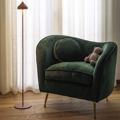 Amelie Pro Outdoor Rechargeable LED Floor Lamp in living room.