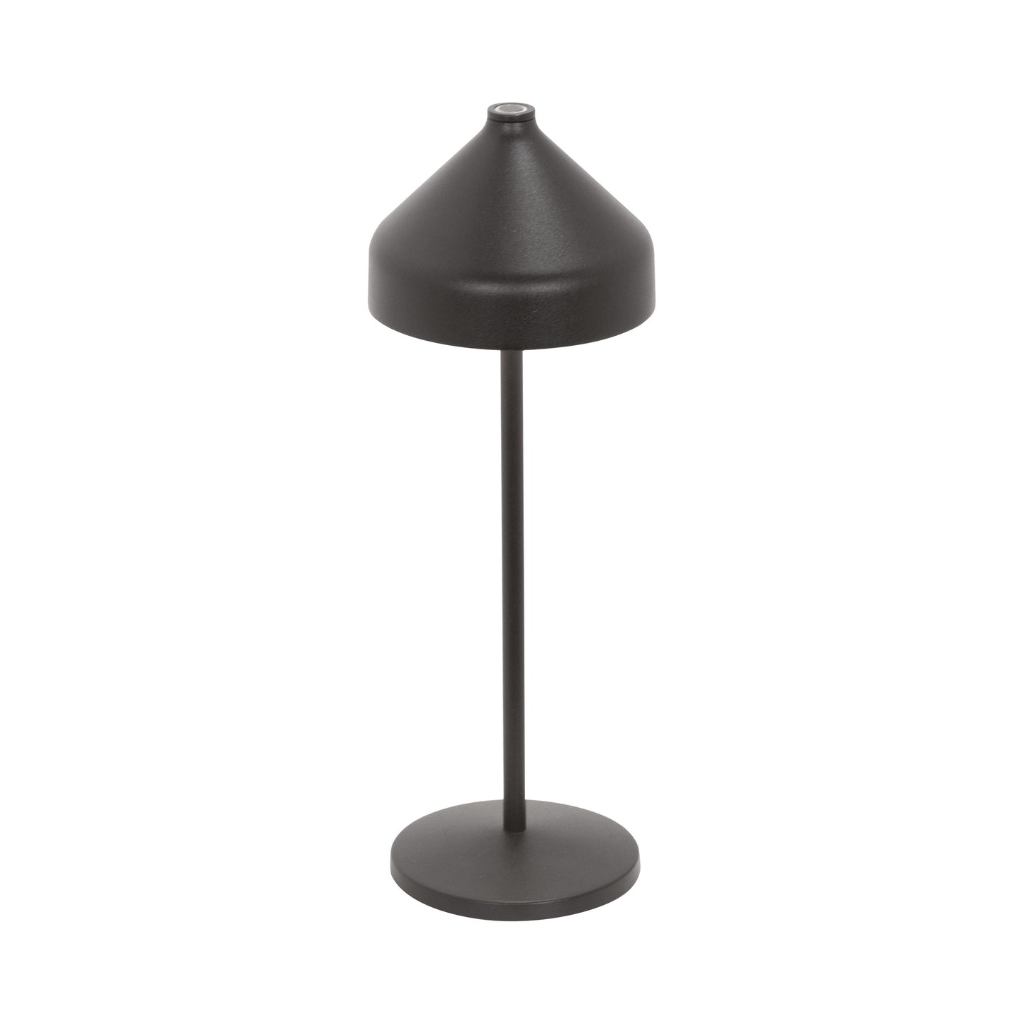 Amelie Pro Outdoor Rechargeable LED Table Lamp in Black.