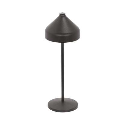 Amelie Pro Outdoor Rechargeable LED Table Lamp in Black.