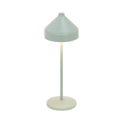 Amelie Pro Outdoor Rechargeable LED Table Lamp in Mint Green.