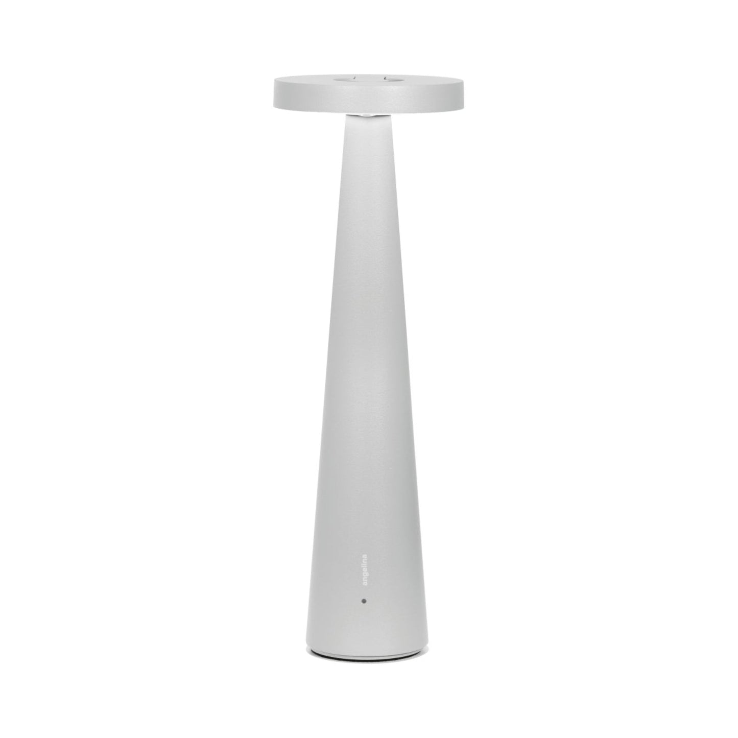 Angelina Pro Rechargeable LED Table Lamp in Gray.