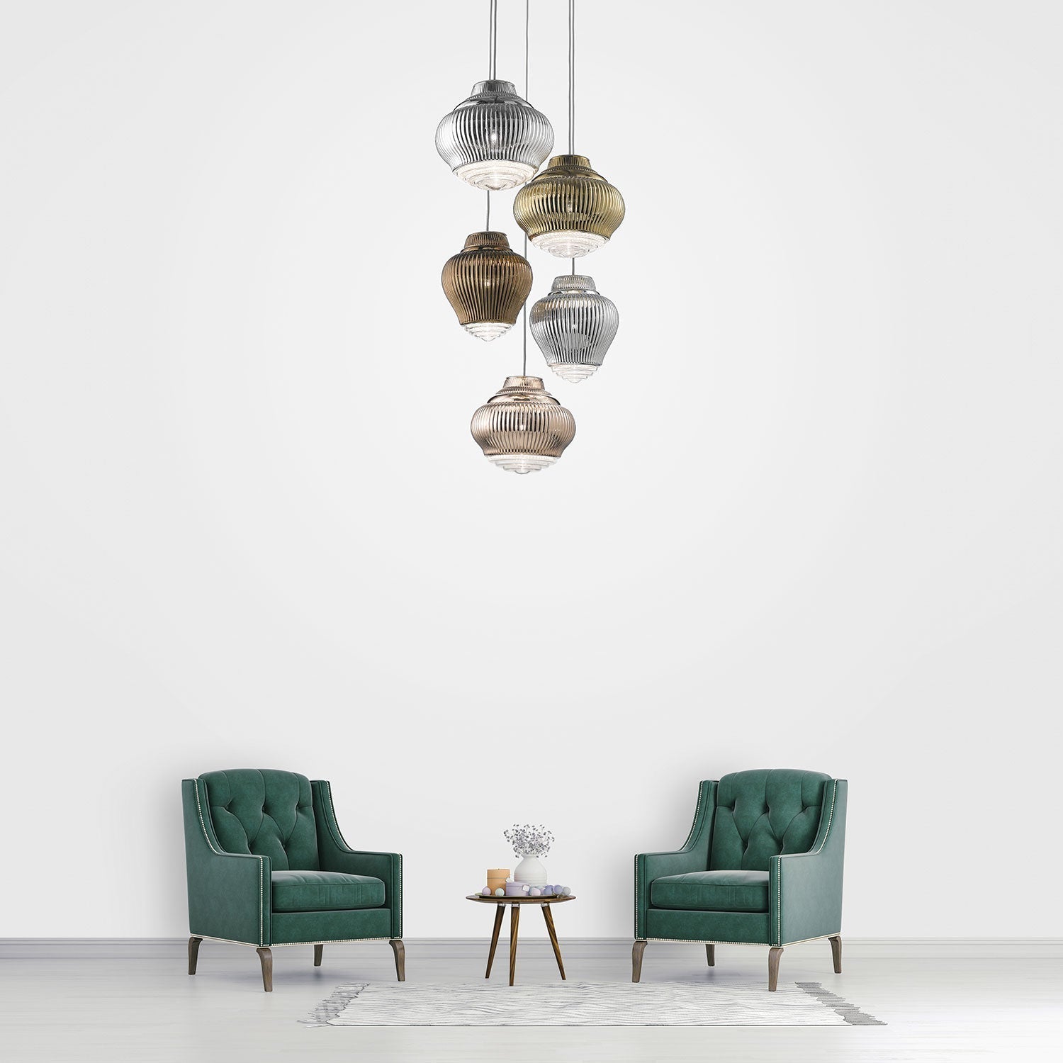 Bonnie Pendant Light in living room.