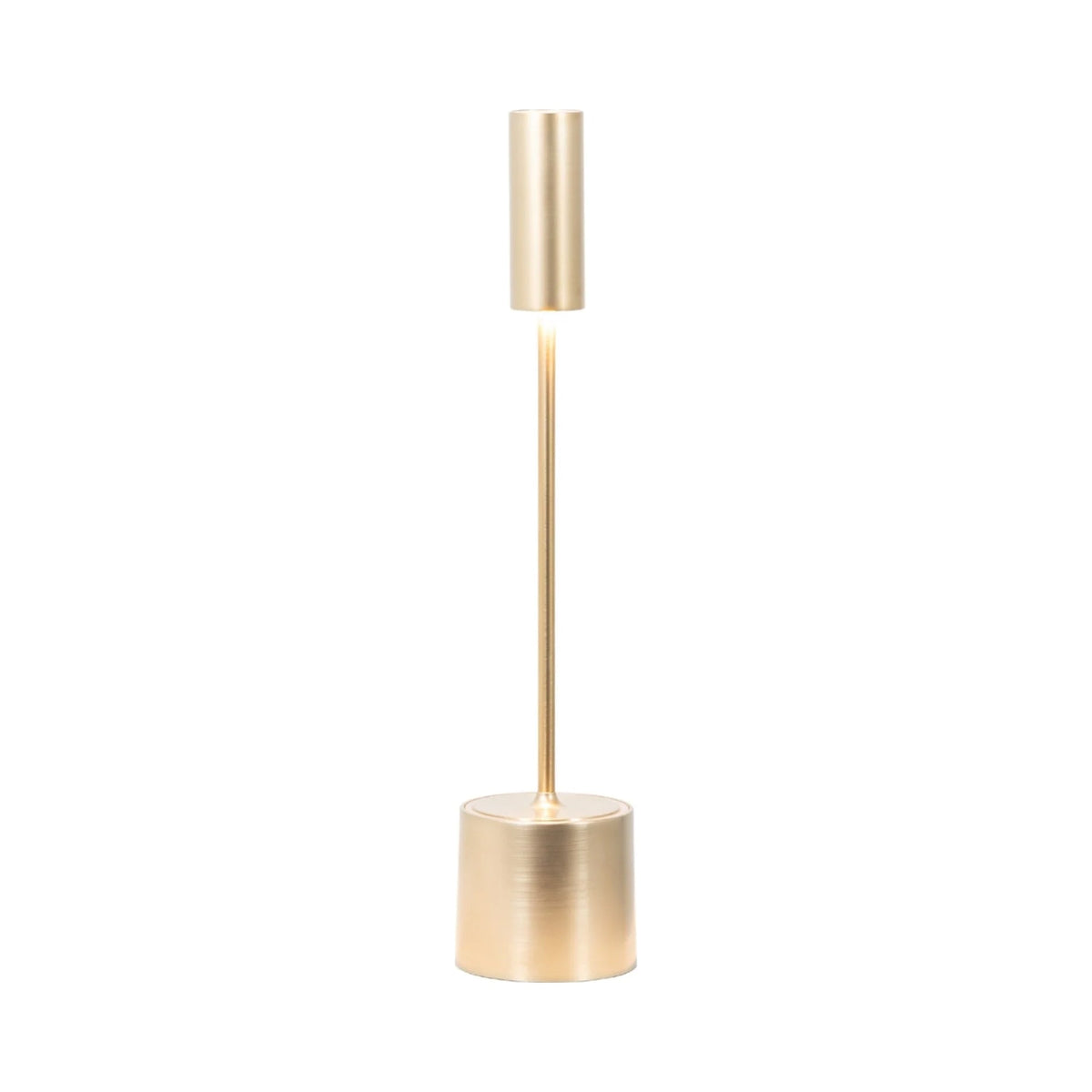 Carolina LED Rechargeable Table Lamp in Brushed Brass.