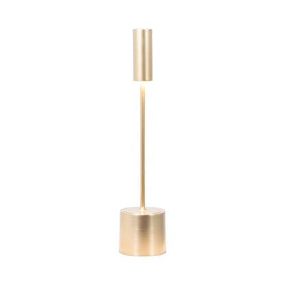 Carolina LED Rechargeable Table Lamp in Brushed Brass.