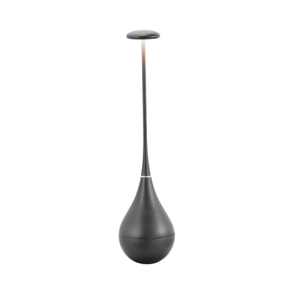 Dondolina Pro Outdoor LED Rechargeable Table Lamp in Black.