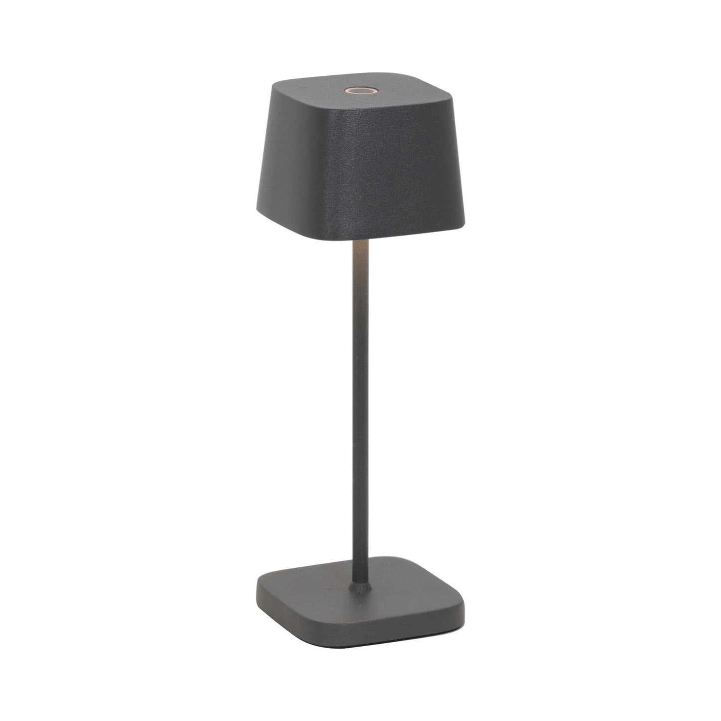 Ofelia Pro Micro Outdoor Rechargeable LED Table Lamp in Dark Grey.