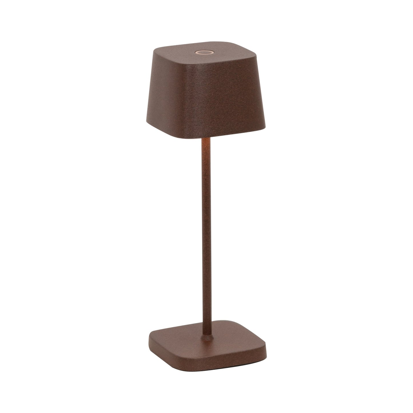 Ofelia Pro Micro Outdoor Rechargeable LED Table Lamp in Rust.