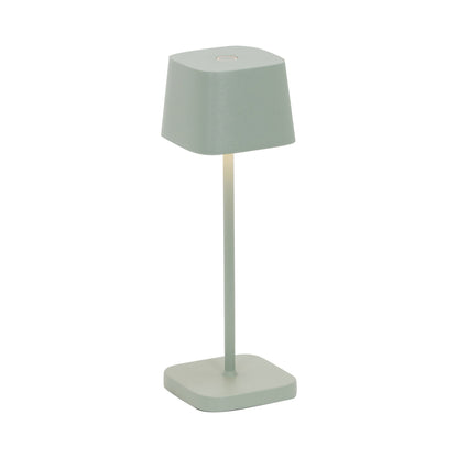 Ofelia Pro Micro Outdoor Rechargeable LED Table Lamp in Sage.