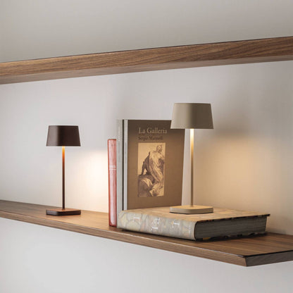 Ofelia Pro Micro Outdoor Rechargeable LED Table Lamp in living room.