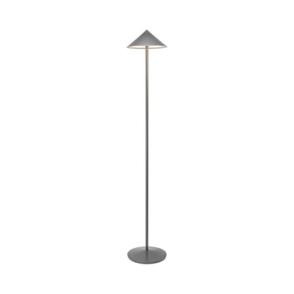 Pina XXL Outdoor Rechargeable LED Floor Lamp in Titanium.
