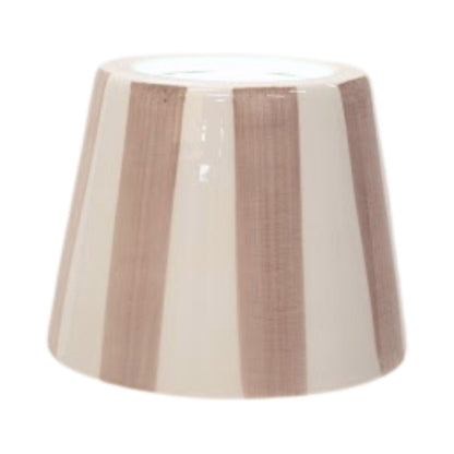 Poldina Ceramic Lamp Shade in Sand Stripes