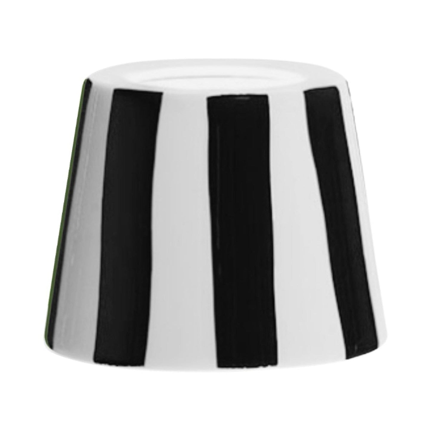 Poldina Ceramic Lamp Shade in Black Stripes