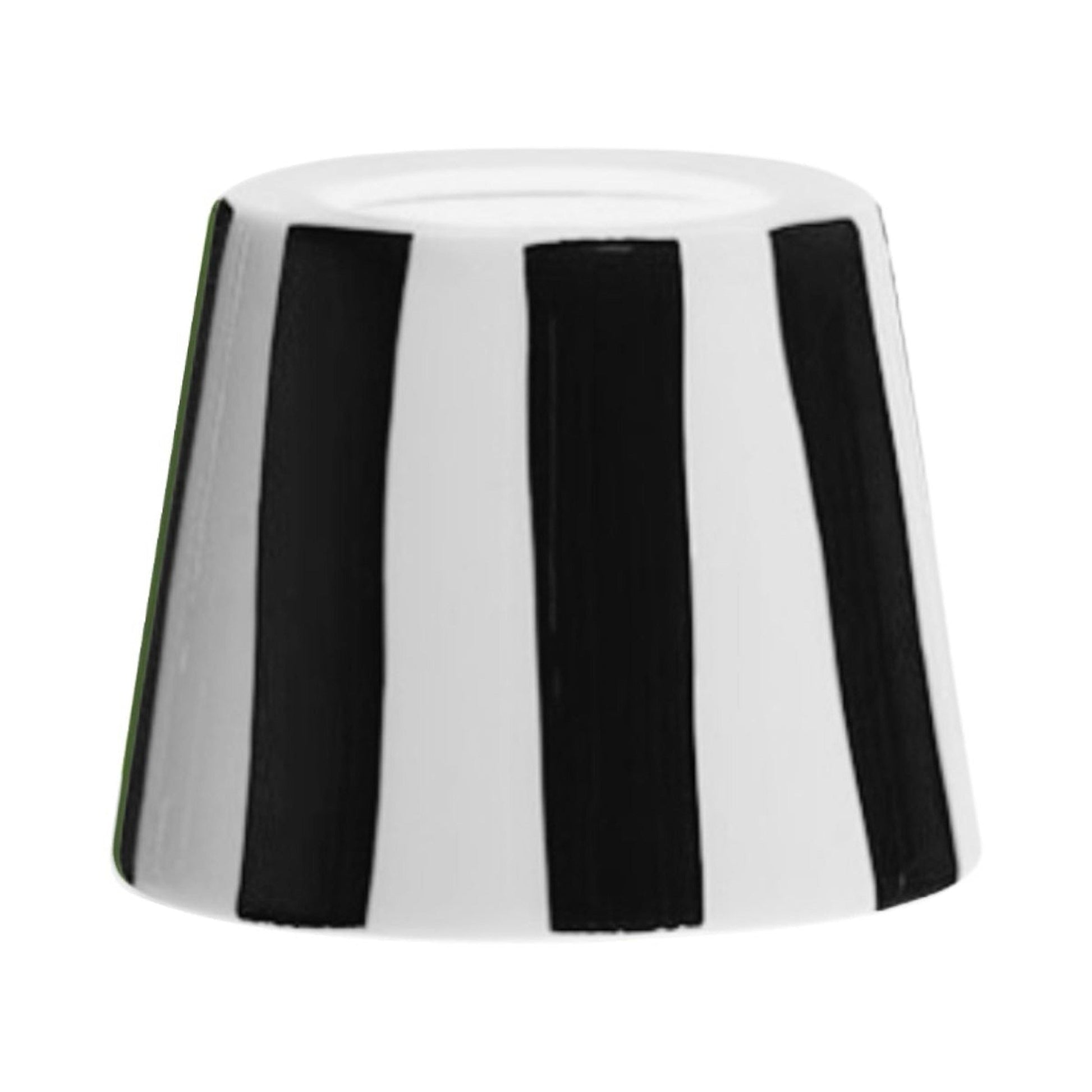 Poldina Ceramic Lamp Shade in Black Stripes