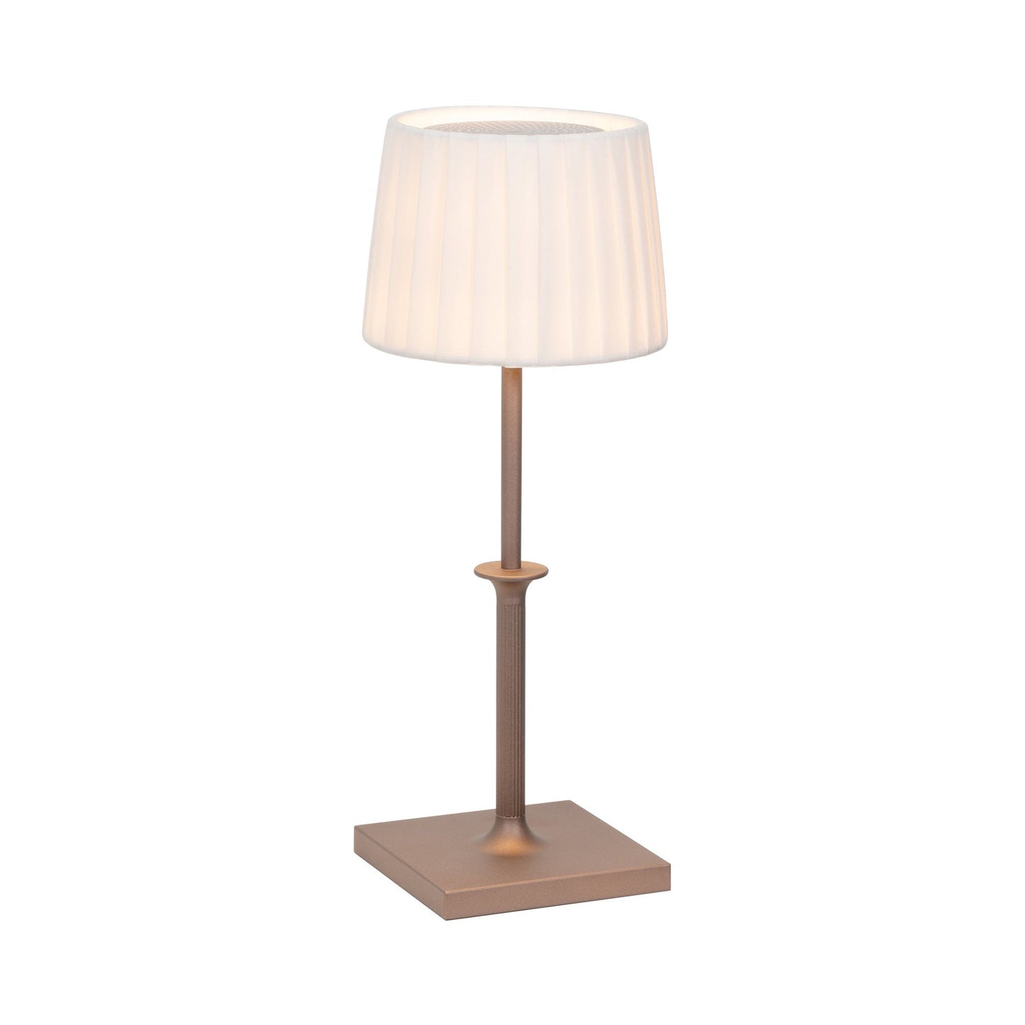 Poldina Classic LED Rechargeable Table Lamp in Bronze.