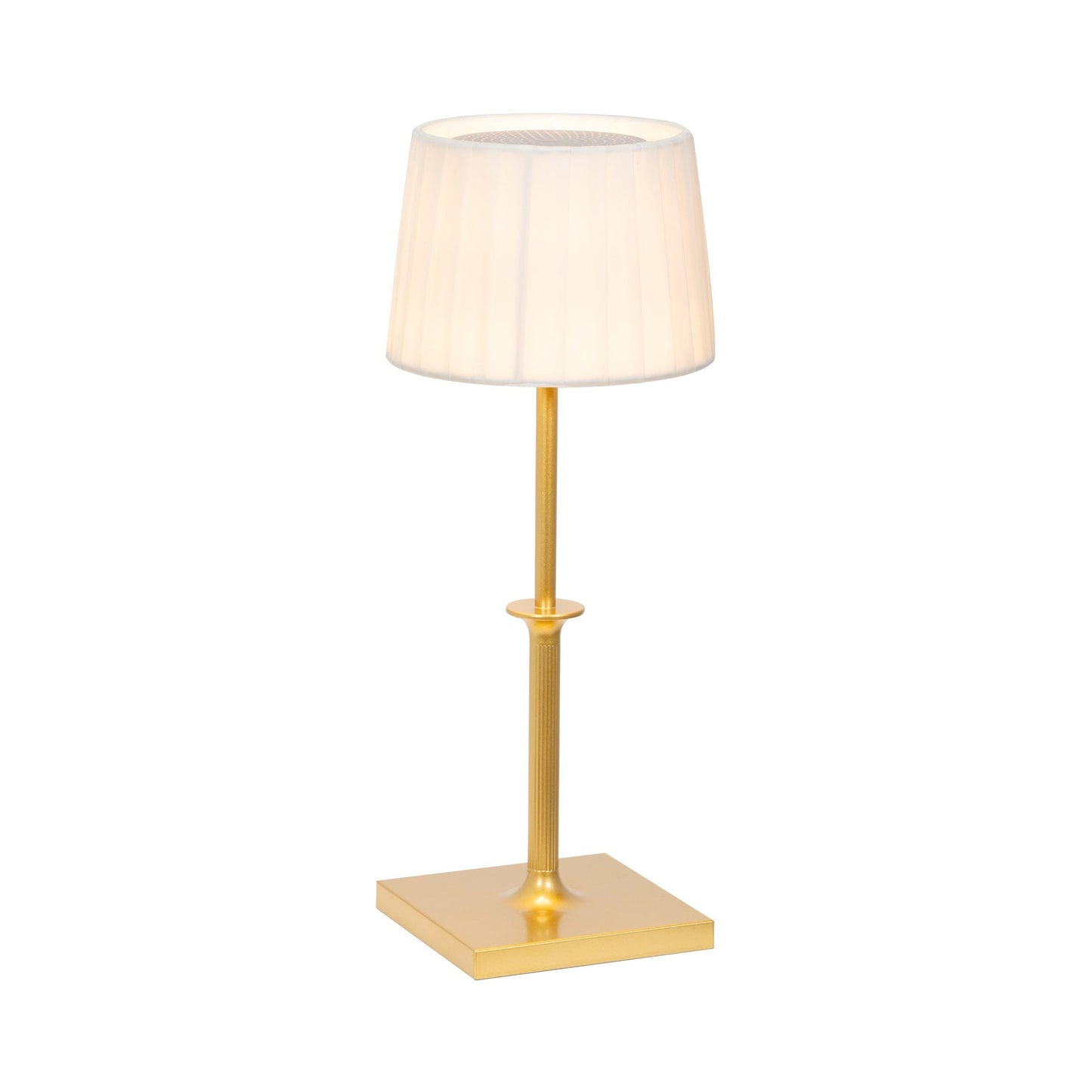 Poldina Classic LED Rechargeable Table Lamp in Matte Gold.