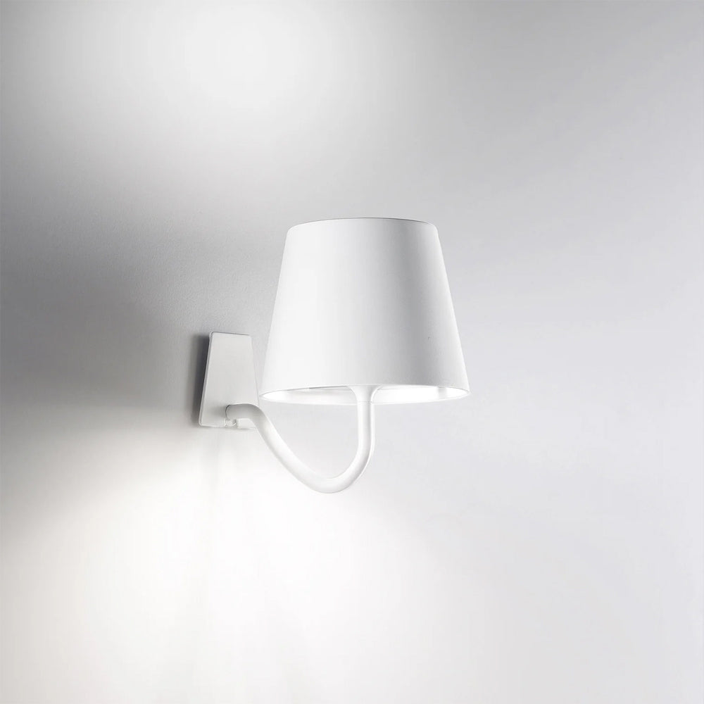 Poldina Magnetic Outdoor LED Rechargeable Wall Light with Mounting Bracket in Detail.