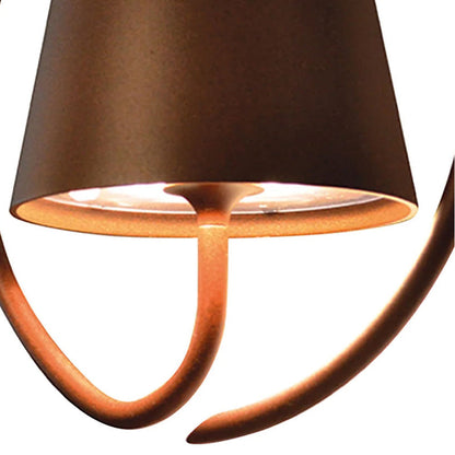 Poldina Magnetic Outdoor LED Rechargeable Wall Light with Mounting Hook and Ring in Detail.